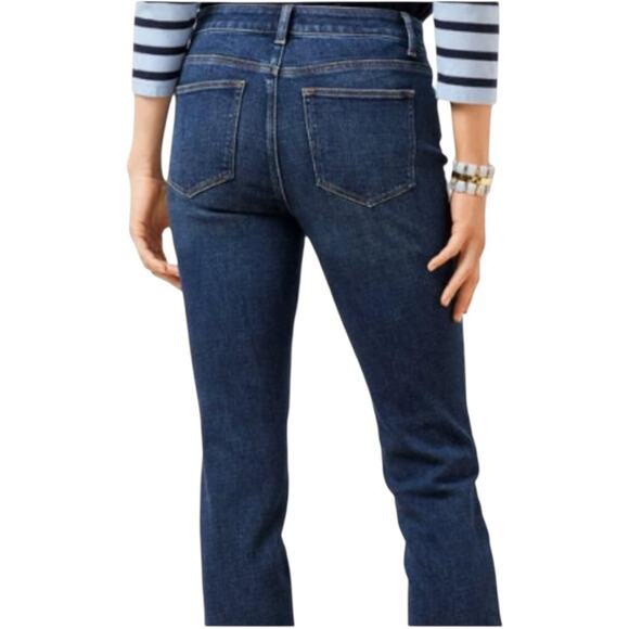 Talbots Jeans Straight Leg Dark Wash Mid Rise Classic Stretch Women’s Size 6 - Picture 2 of 10